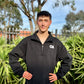 Black Half Zip Hoodie